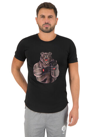 ORCQ Bear T-shirt Polyester - Men - Black